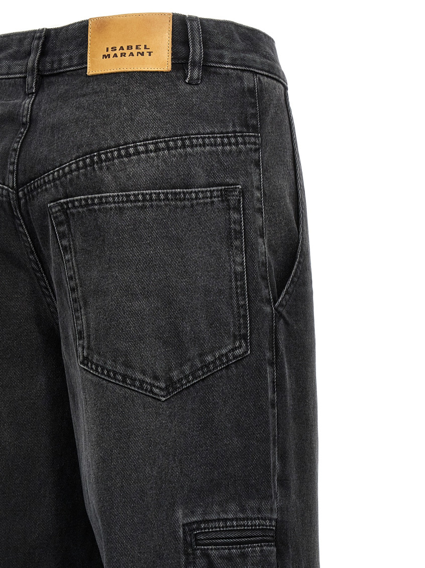 Black Cargo Jeans