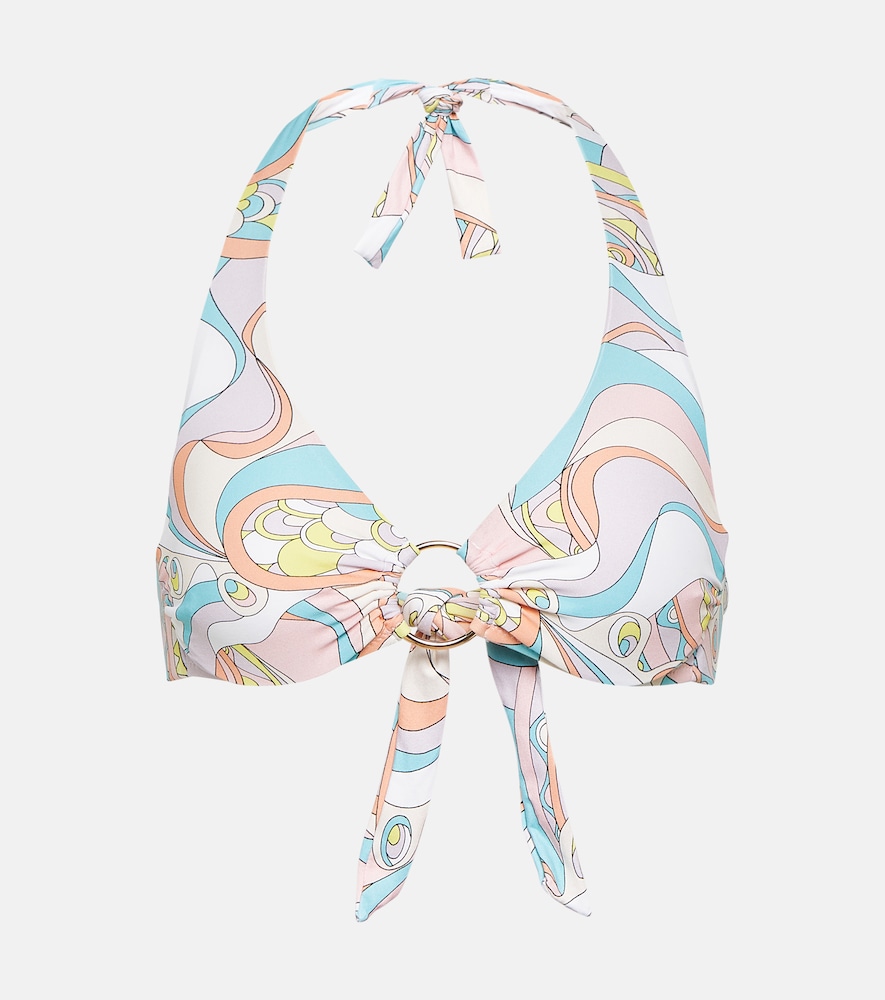 Brussels printed bikini top