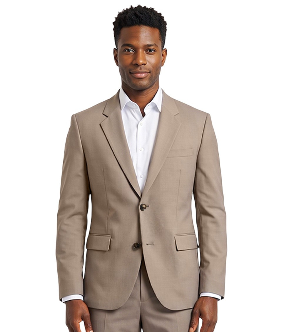Brown Single Breasted Blazer