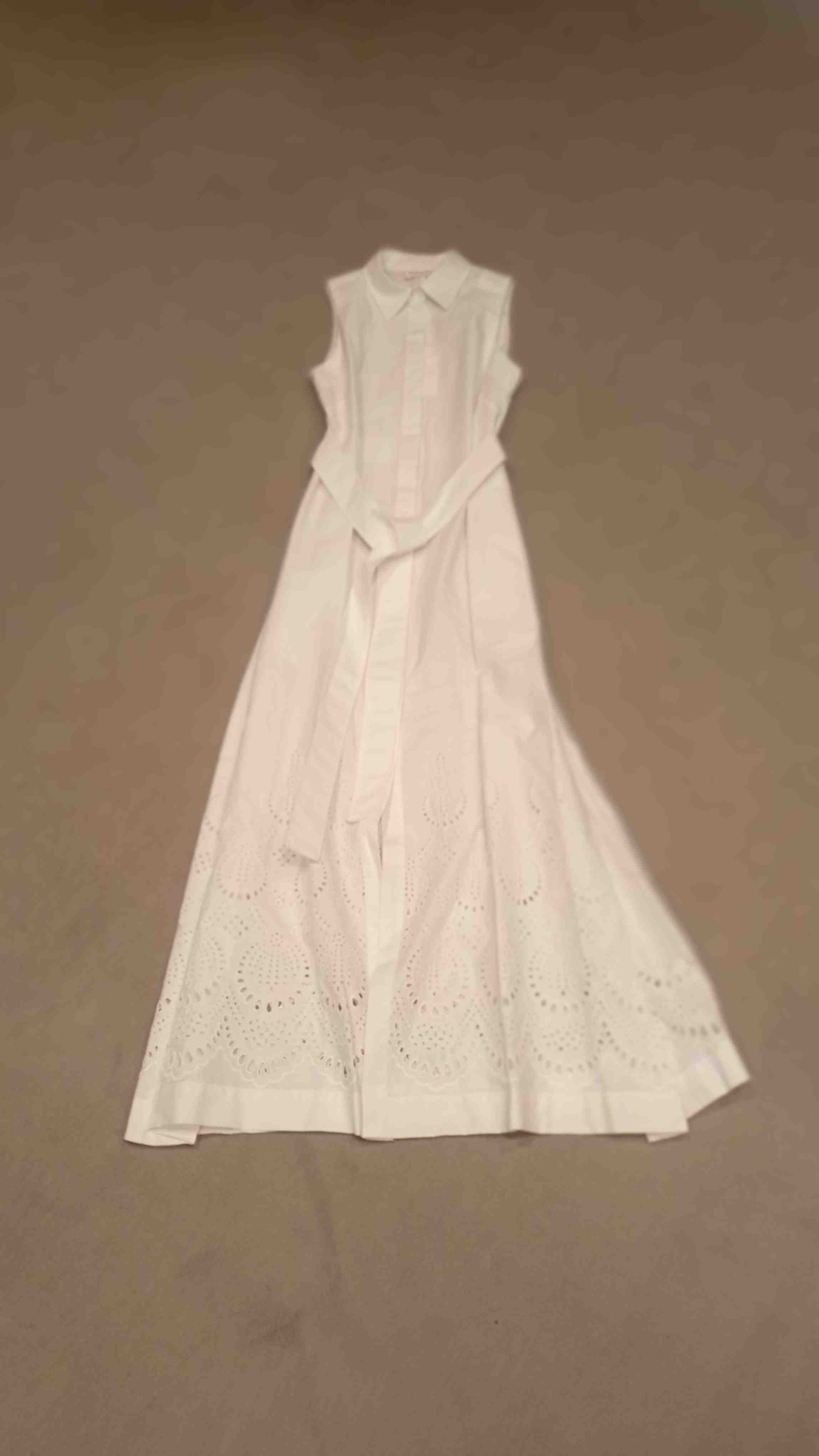 Cannes White Cotton Dress - Women