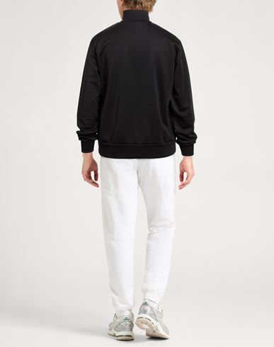 Man Sweatshirt Black Size L Cotton, Polyester