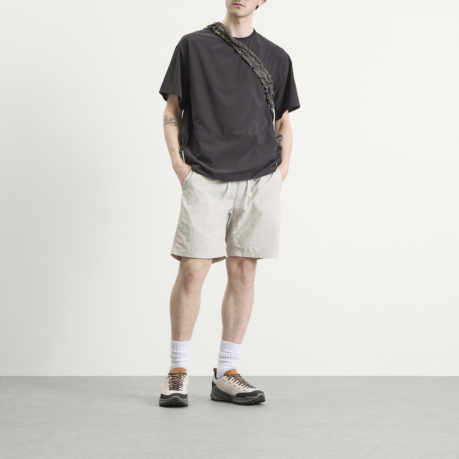 Men's Nylon Tusser Easy Shorts Ivory