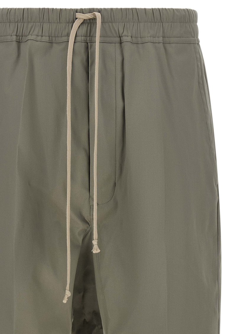 Rick Owens - cropped drawstring shorts back flap pocket