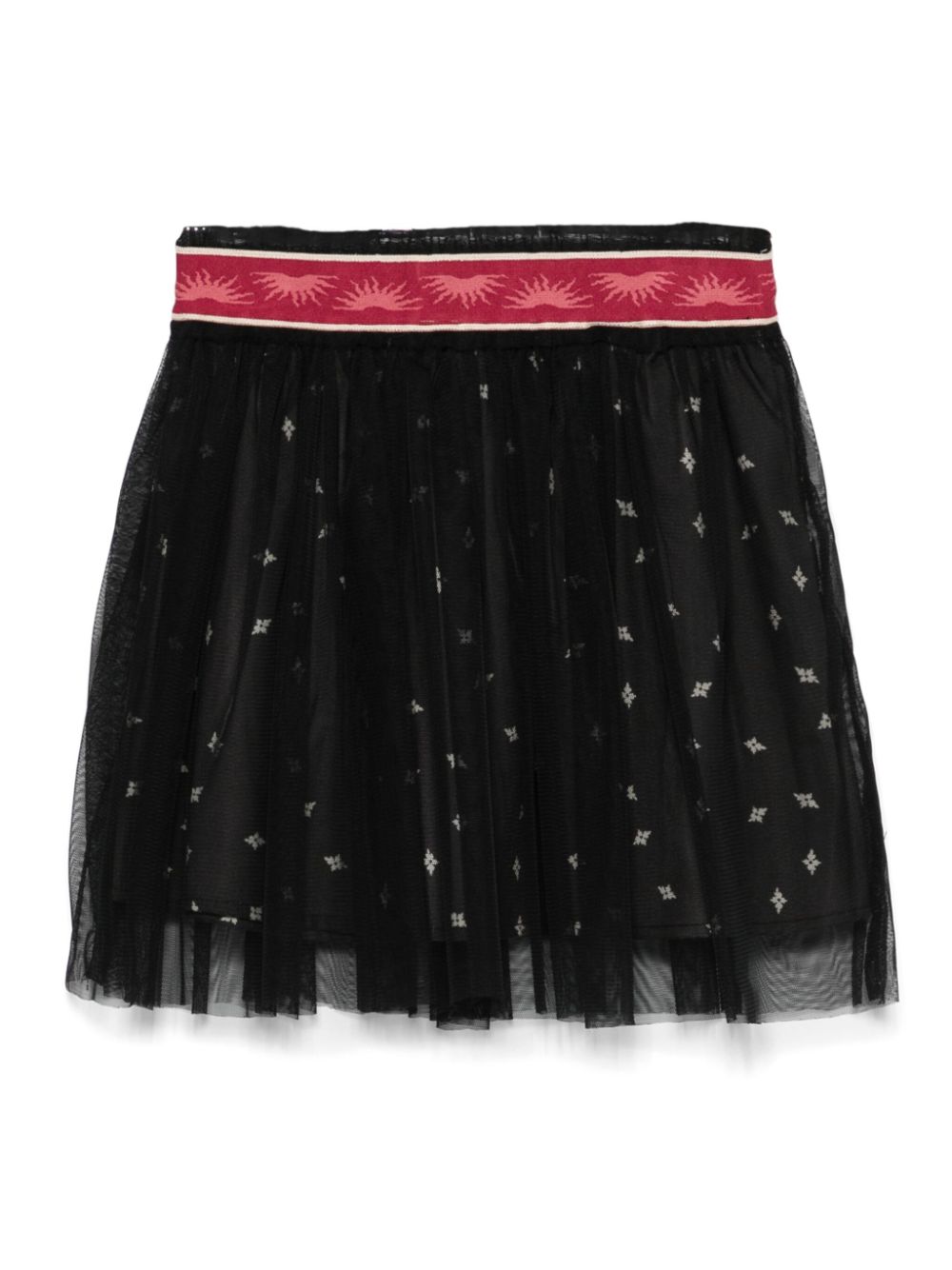 Layered tulle mini skirt - Black