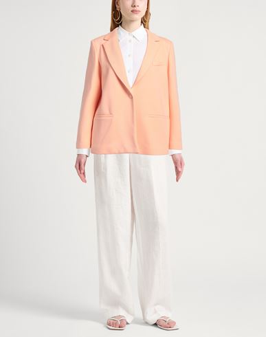 Woman Blazer Salmon pink Size 10 Cotton, Polyester