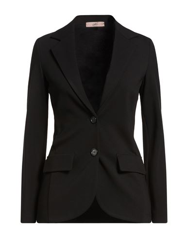 Woman Blazer Black Size 8 Viscose, Polyamide, Elastane