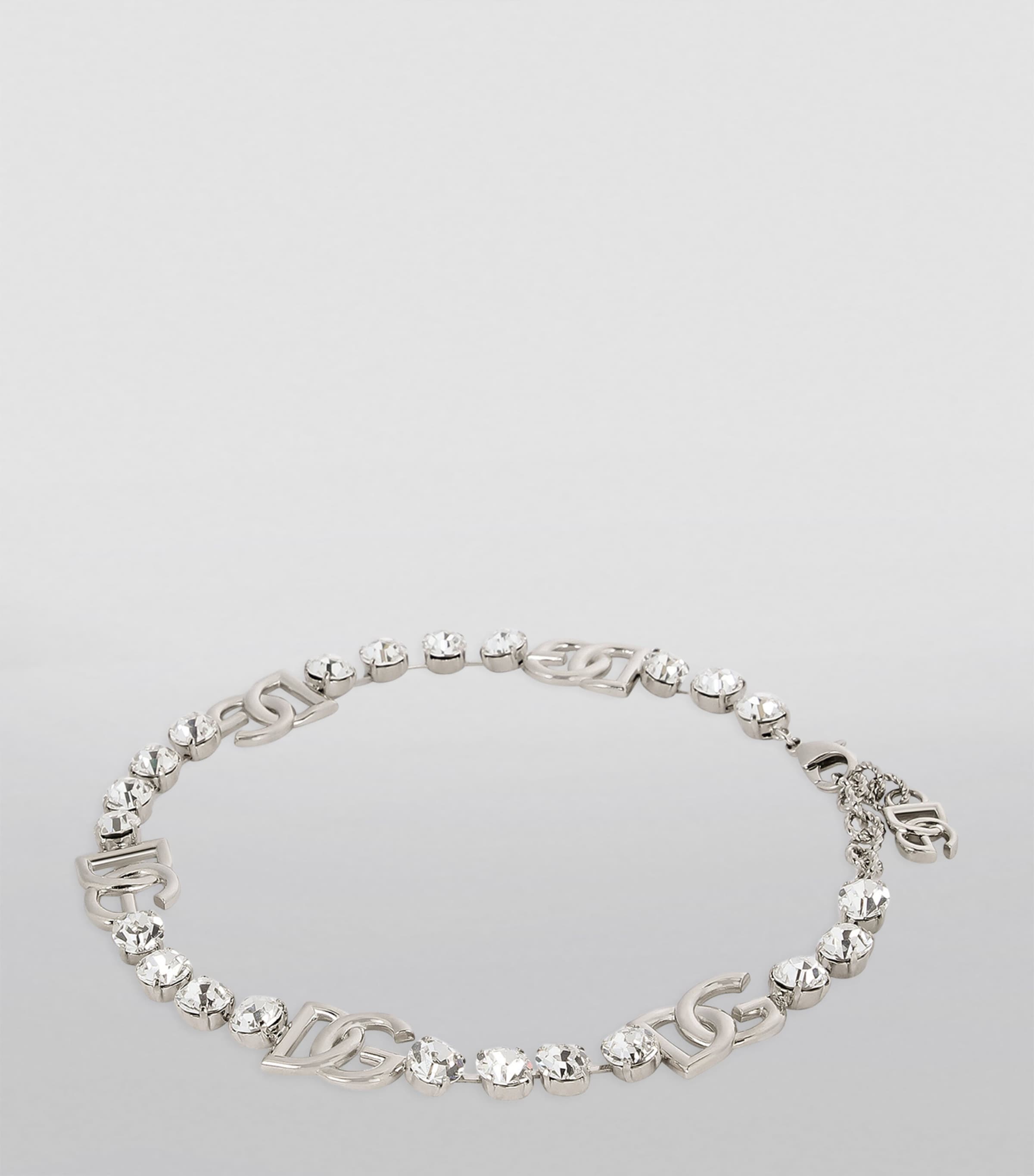 Crystal-Embellished Dg Necklace