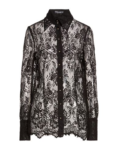 Woman Shirt Black Size 6 Cotton, Polyamide