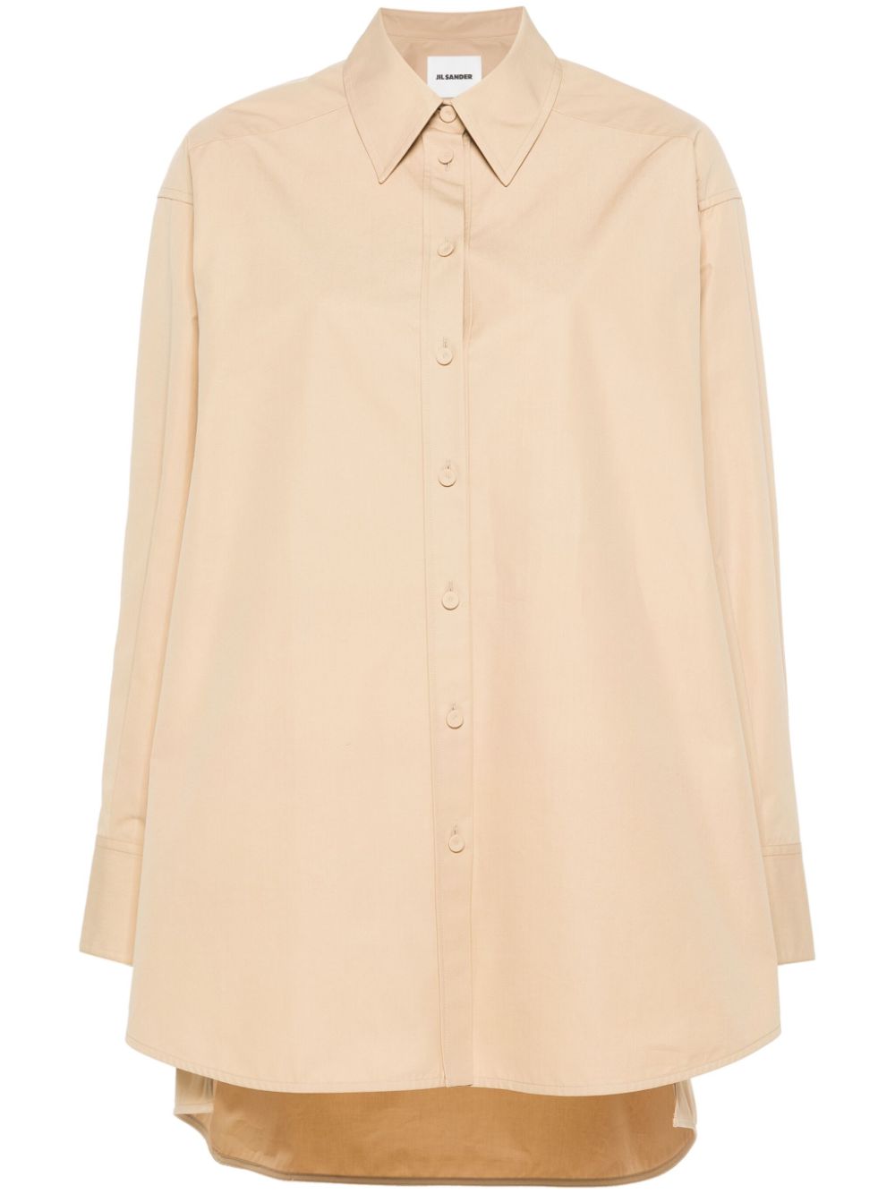 Cut-out cotton shirt - Black