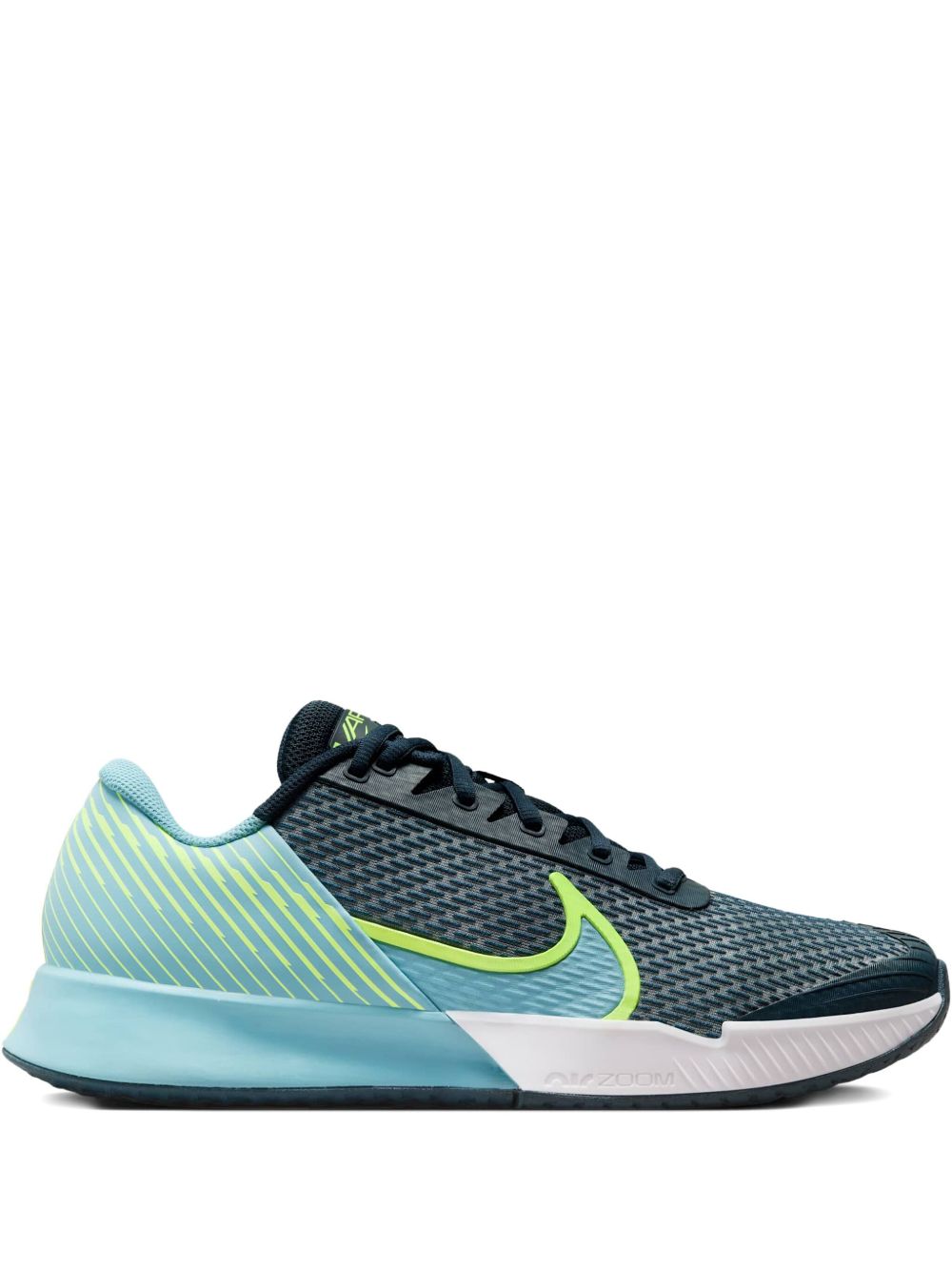 NikeCourt Air Zoom Vapor Pro 2 Men's Hard Court Tennis Shoes (DR6191-400, Armory Navy/Volt/Denim Turquoise)