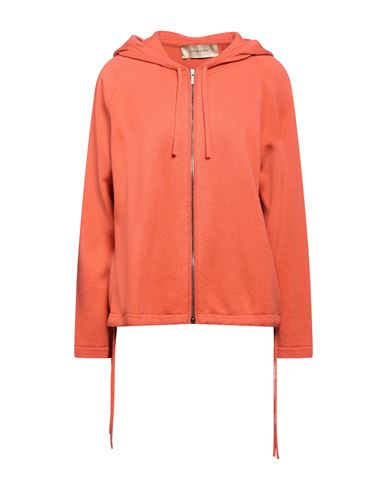 Woman Cardigan Orange Size 6 Virgin Wool, Cashmere