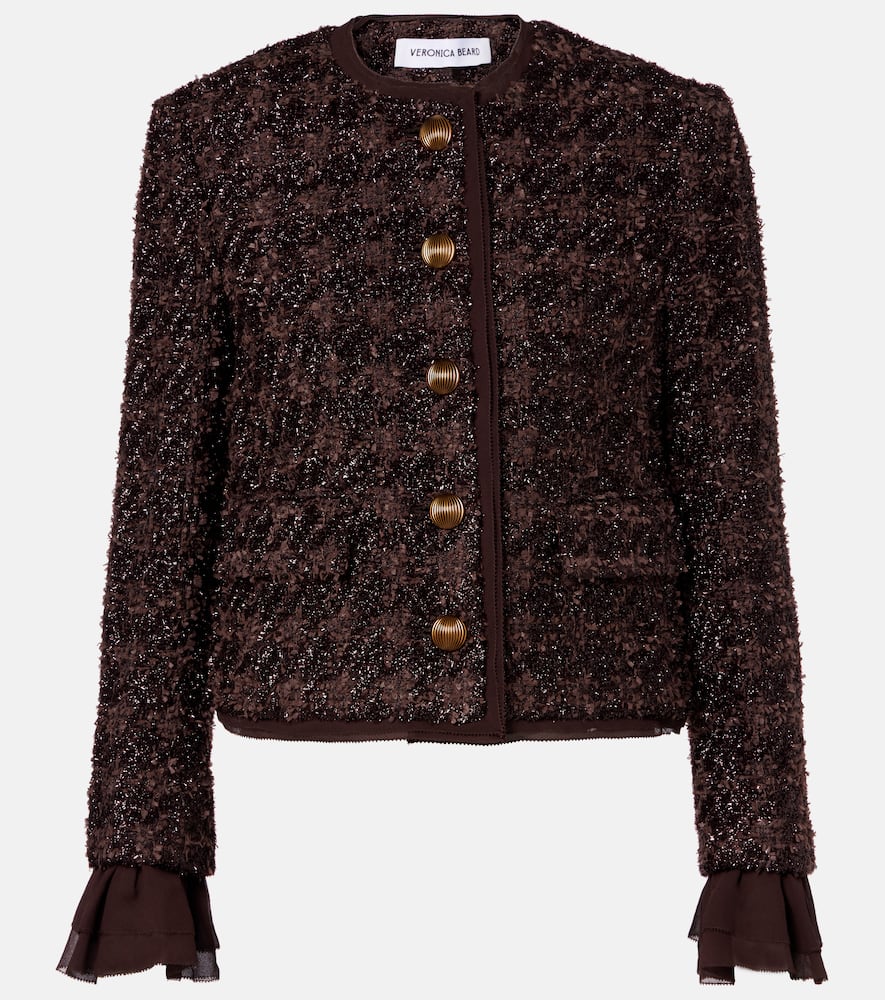 Audrina metallic tweed jacket