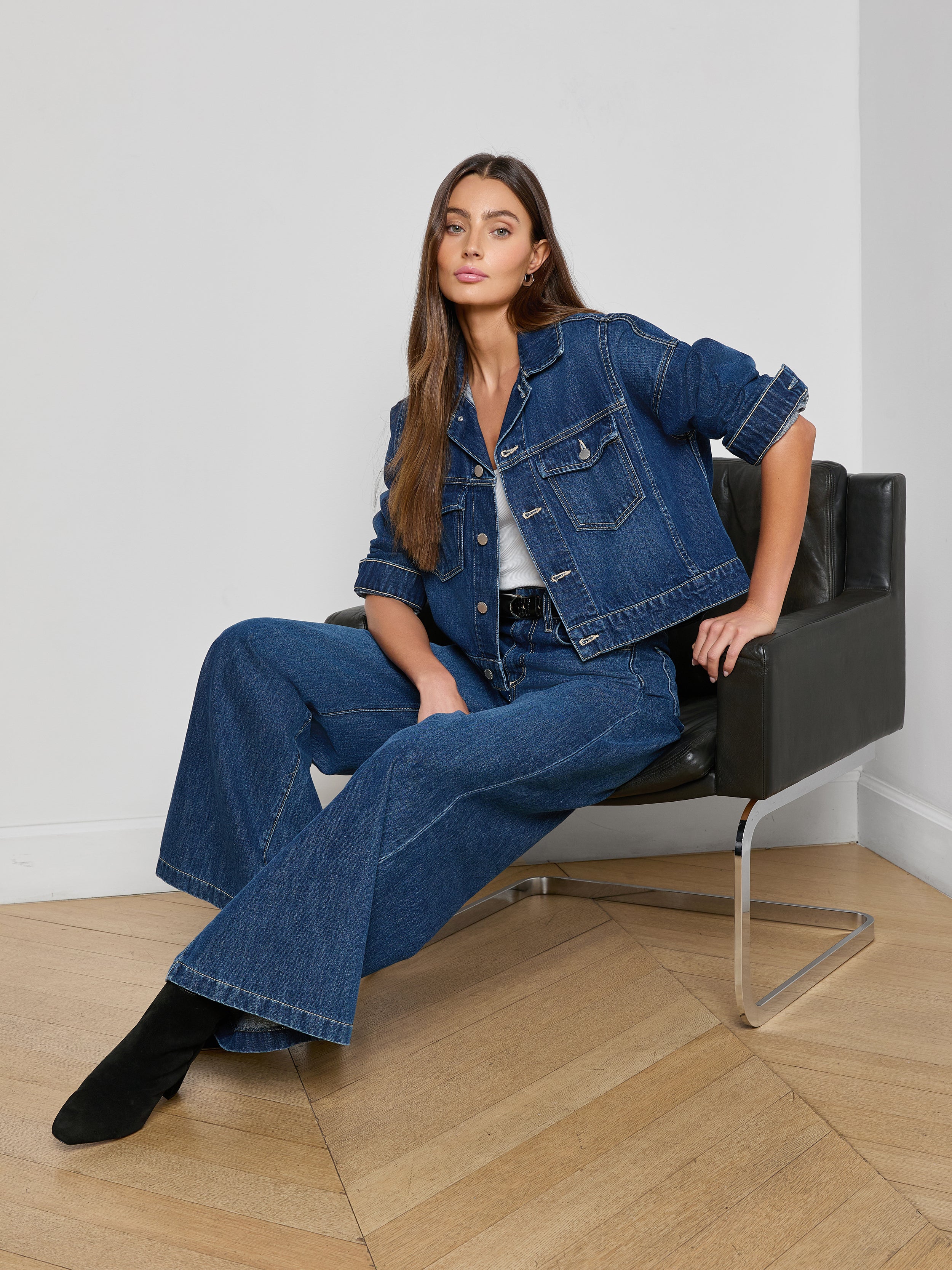 Vianney Jean Jacket In Rampart