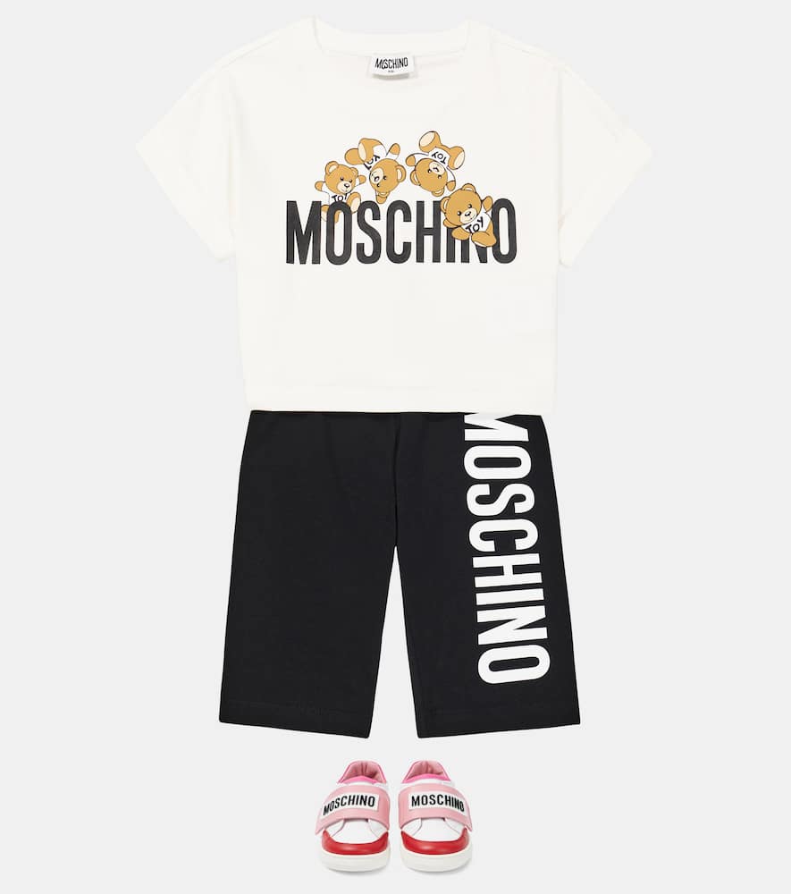 Cotton-blend T-shirt and shorts set