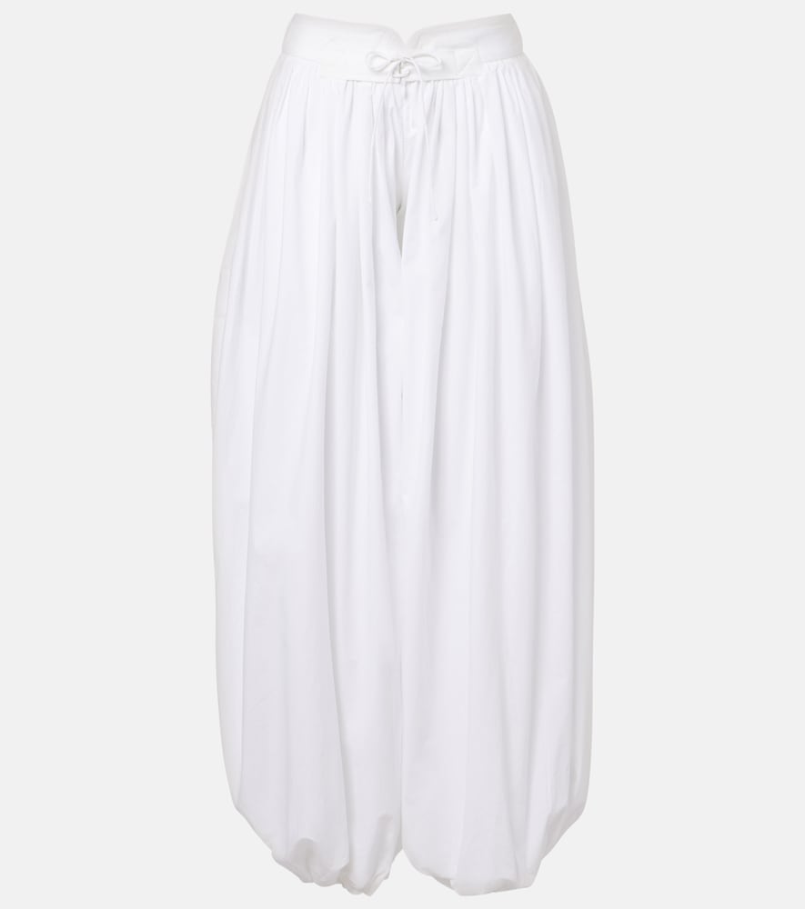 Cotton poplin balloon pants