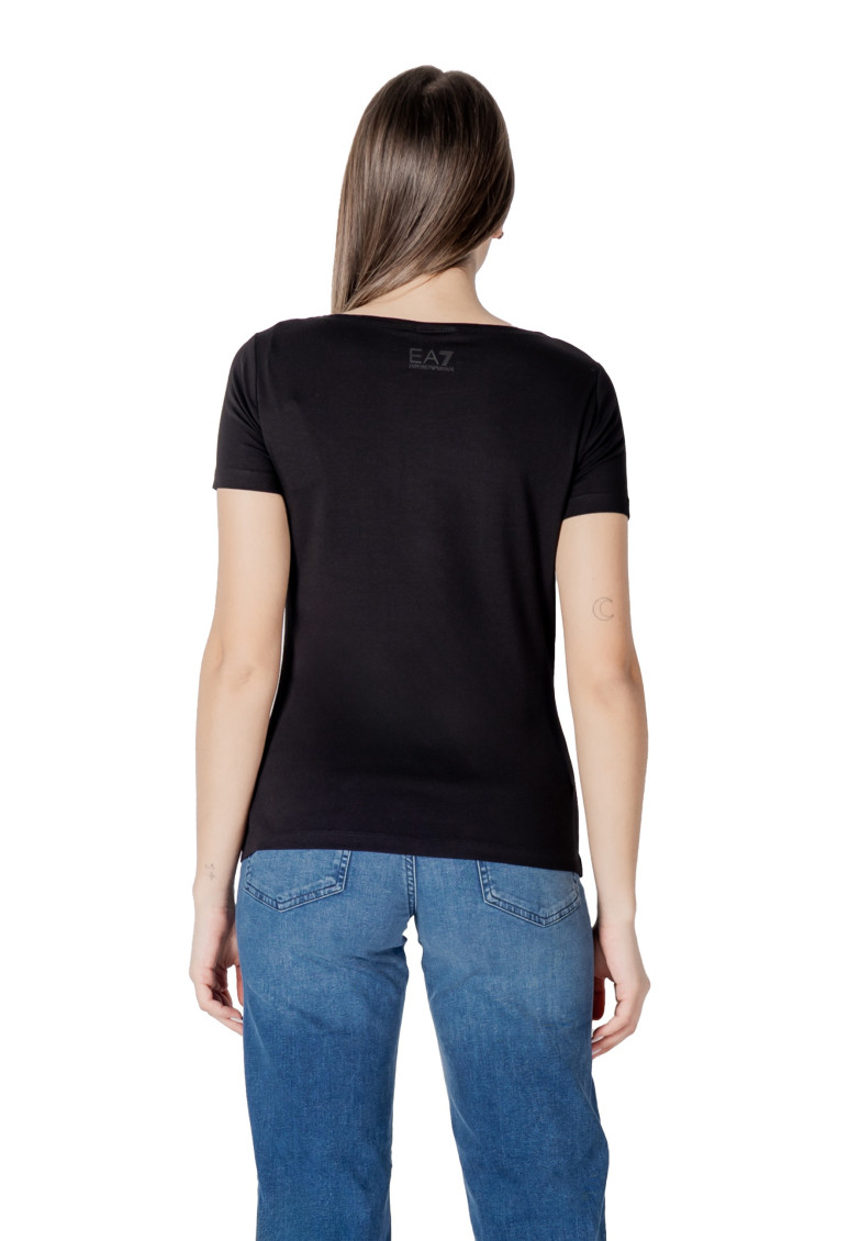 Black Logo Round Neck T-Shirt