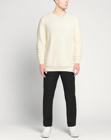 Man Sweater Ivory Size 46 Merino Wool