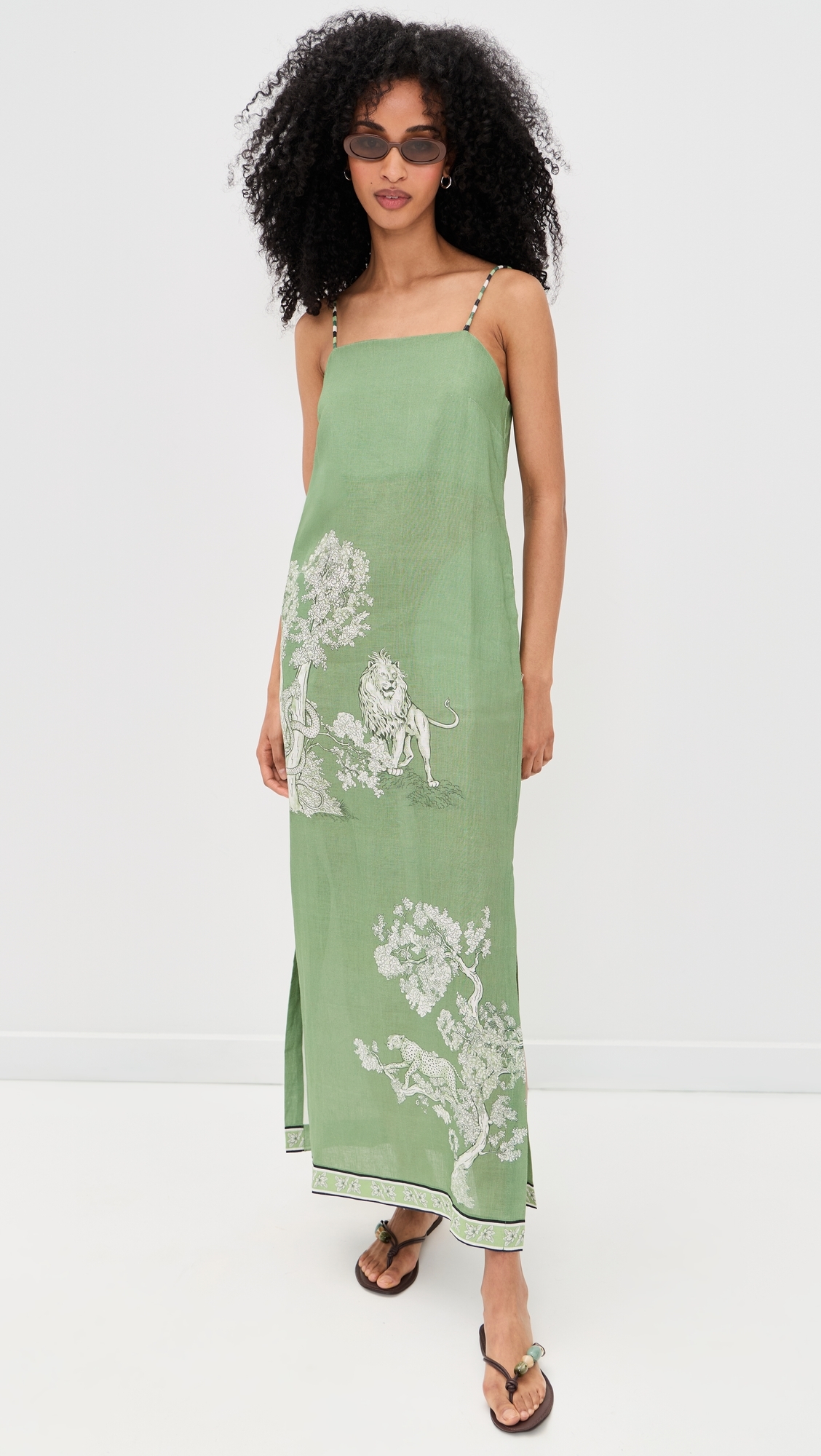 Botanical Maxi Dress Green
