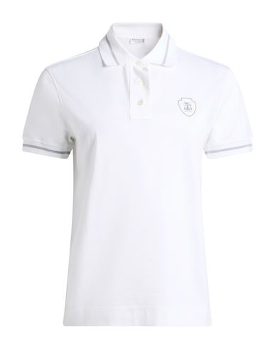 Woman Polo shirt Ivory Size L Cotton