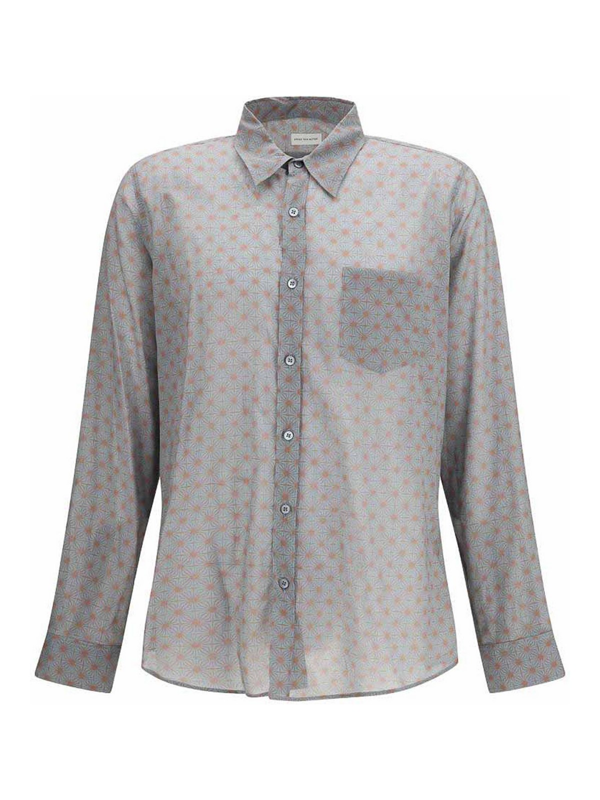 Long-Sleeved Shirt With Graphic Motif