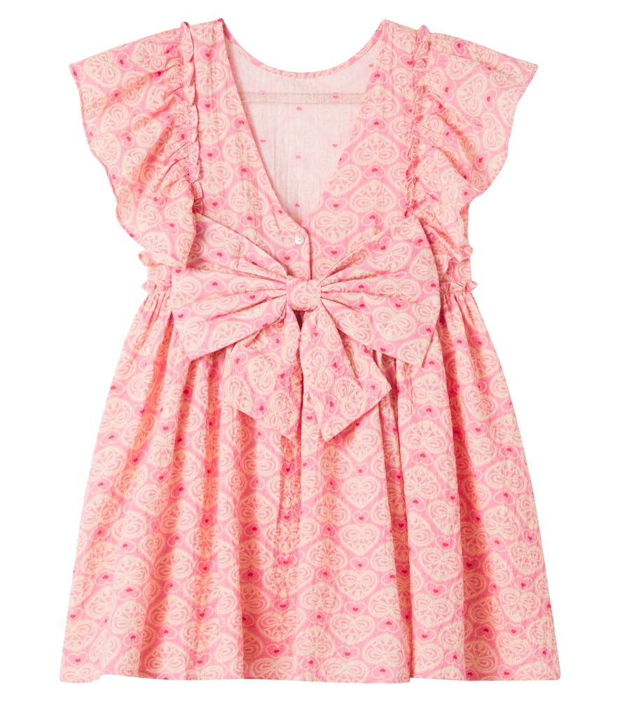 Konges Sløjd Ava printed bow-detail cotton dress