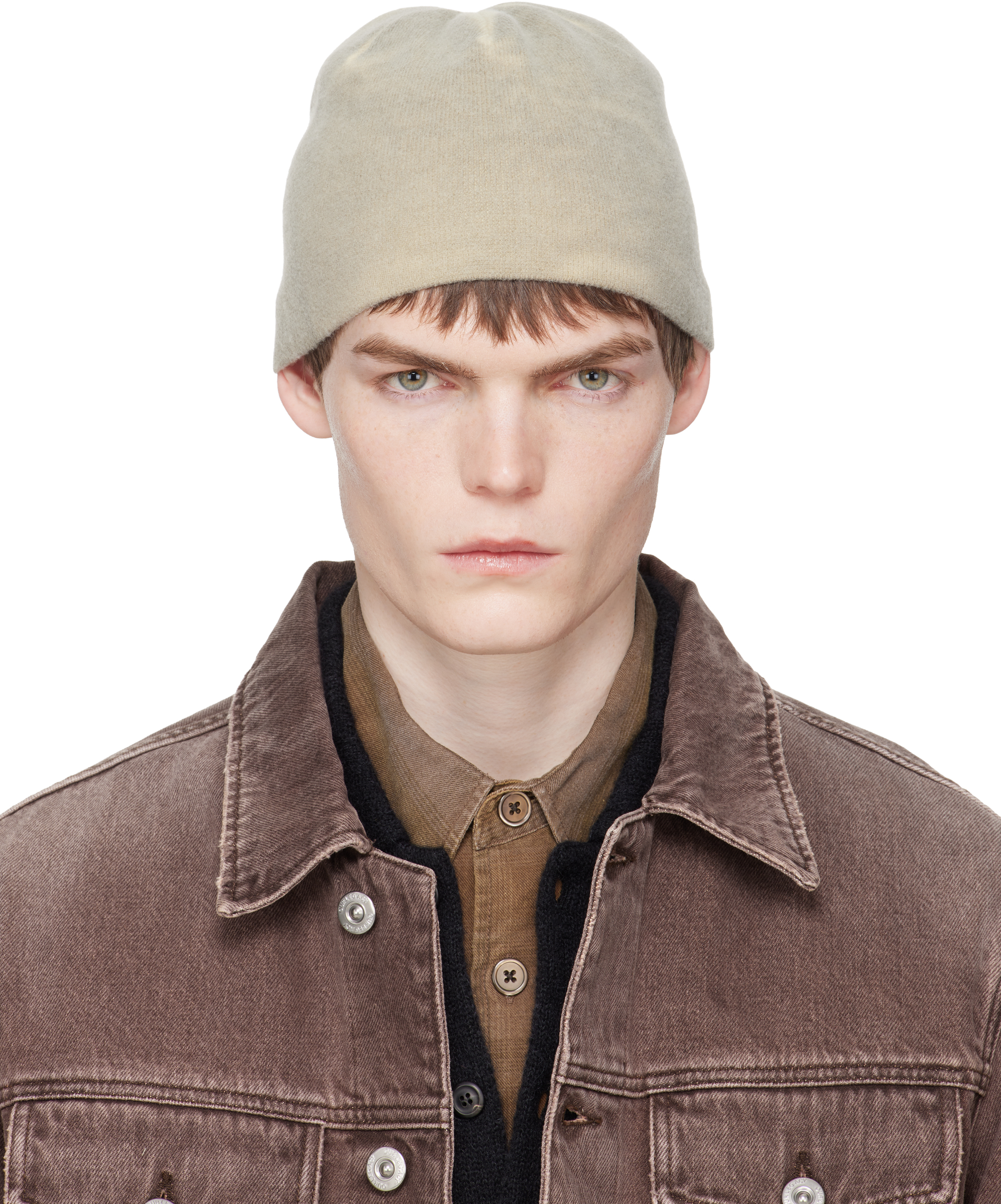 Gray Spray-Dyed Beanie