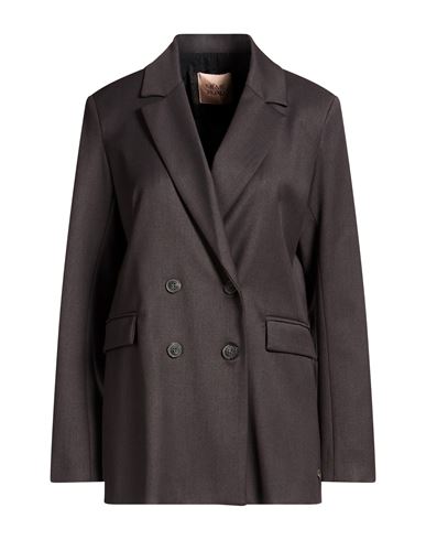 Même Road Woman Blazer Charcoal Size 6 Polyester, Rayon, Elastane