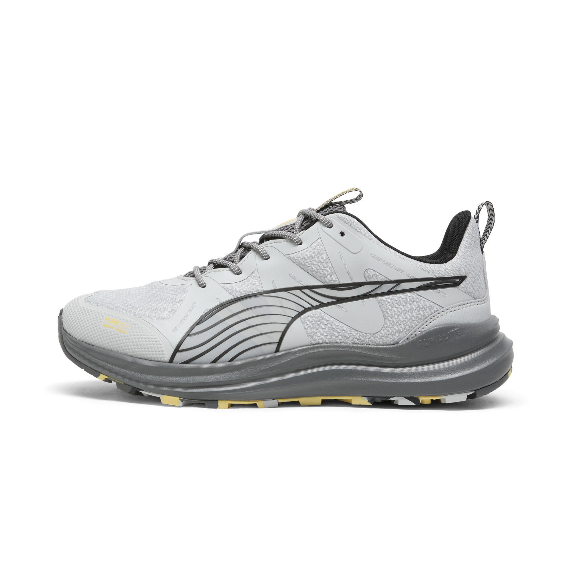 PUMA Reflect Lite Trail Marbled Men's Trail Running Shoes in Grey