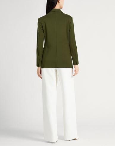 Woman Blazer Military green Size 4 Viscose, Polyamide, Elastane