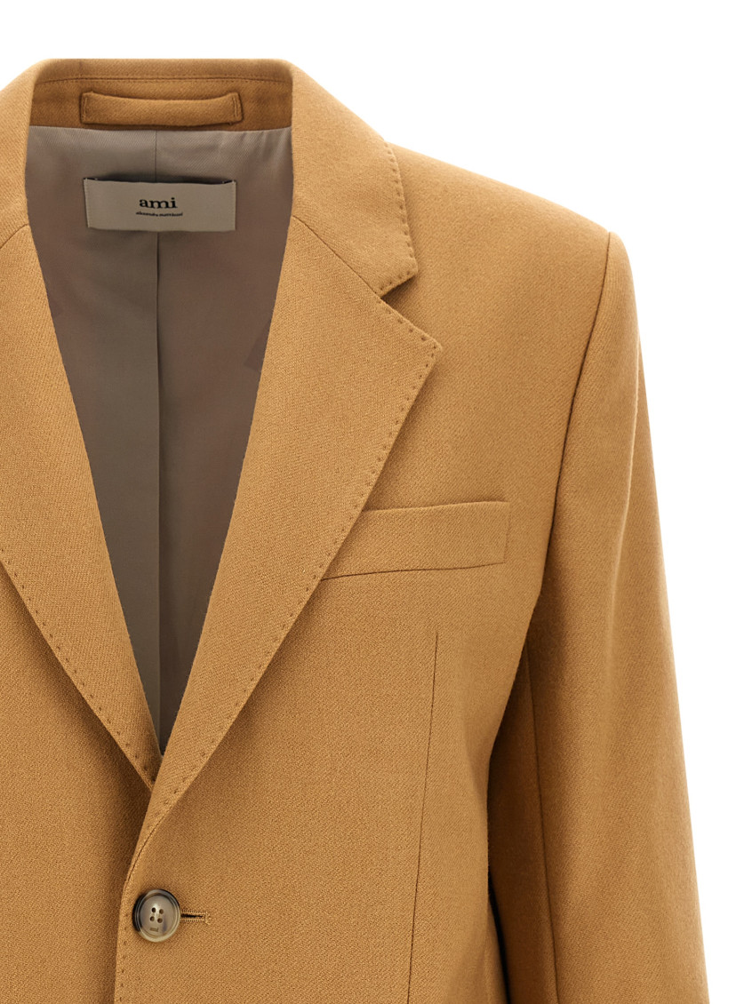 Ami Paris - wool blazer single breasted notch lape