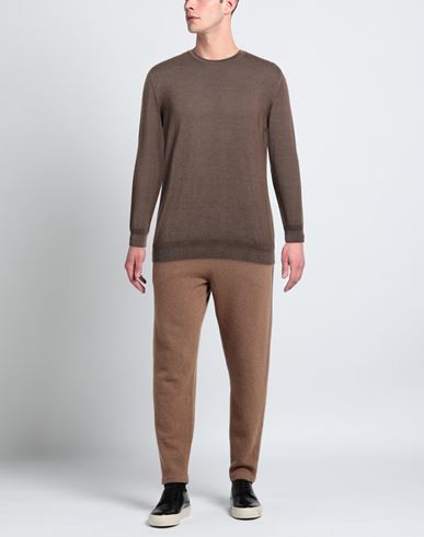 Man Sweater Brown Size 44 Merino Wool