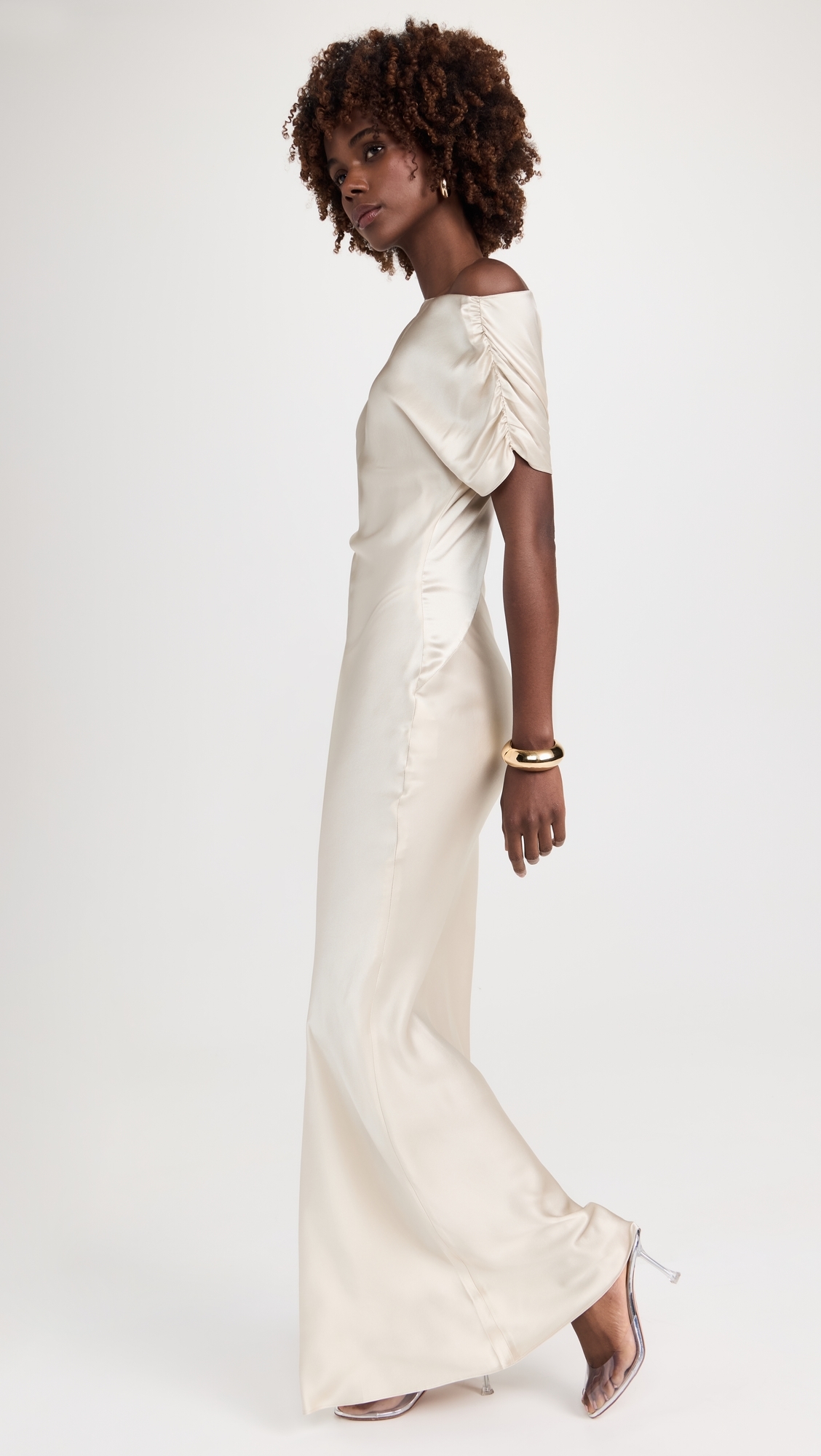 Elroy Silk Maxi Dress Chalk