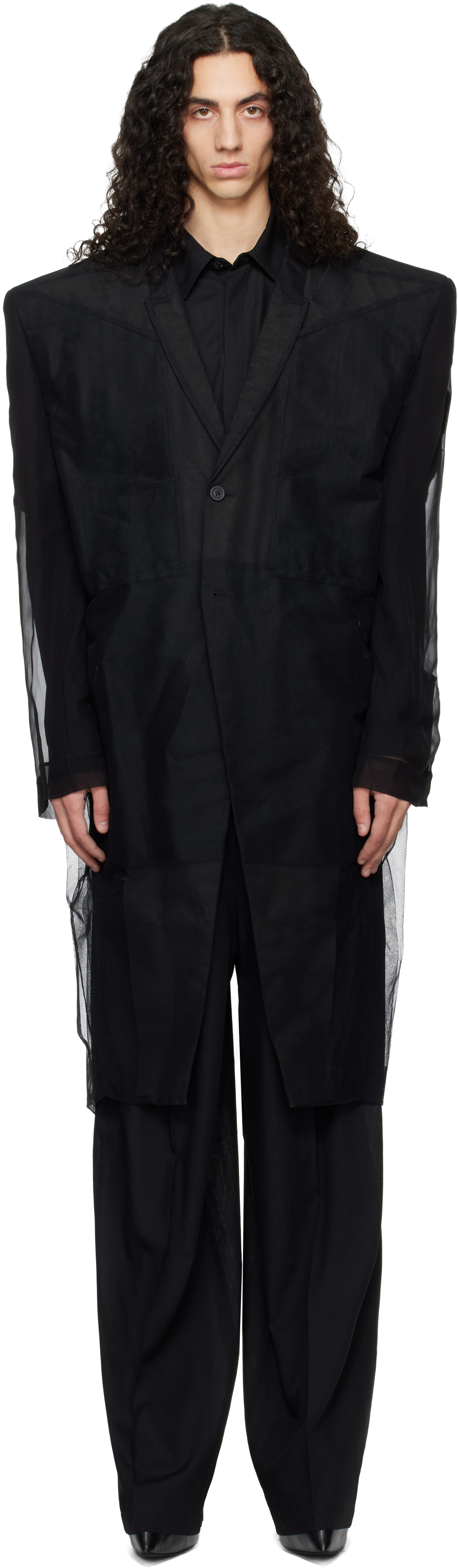 Black Temple Ricks Tatlin Coat