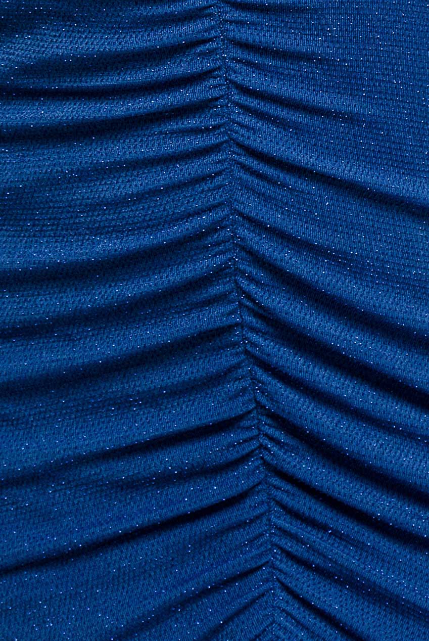 City Goddess Cut Out Long Sleeve Bodycon Mini - Royal Blue