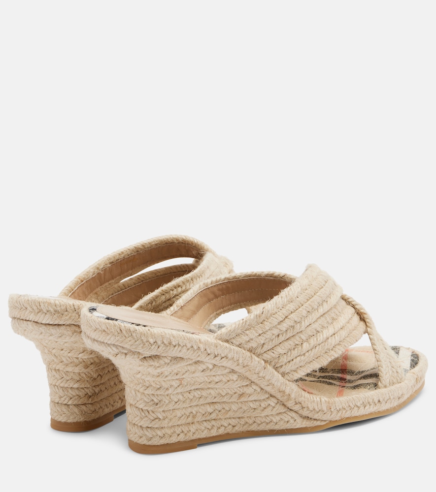 Woven espadrille wedges