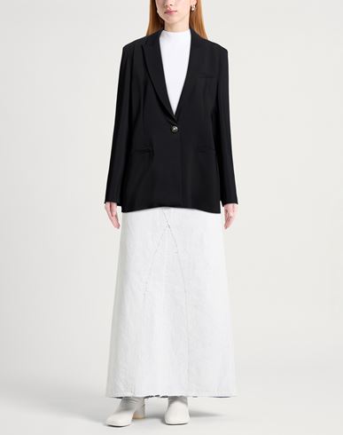 Woman Blazer Black Size 2 Viscose, Elastane