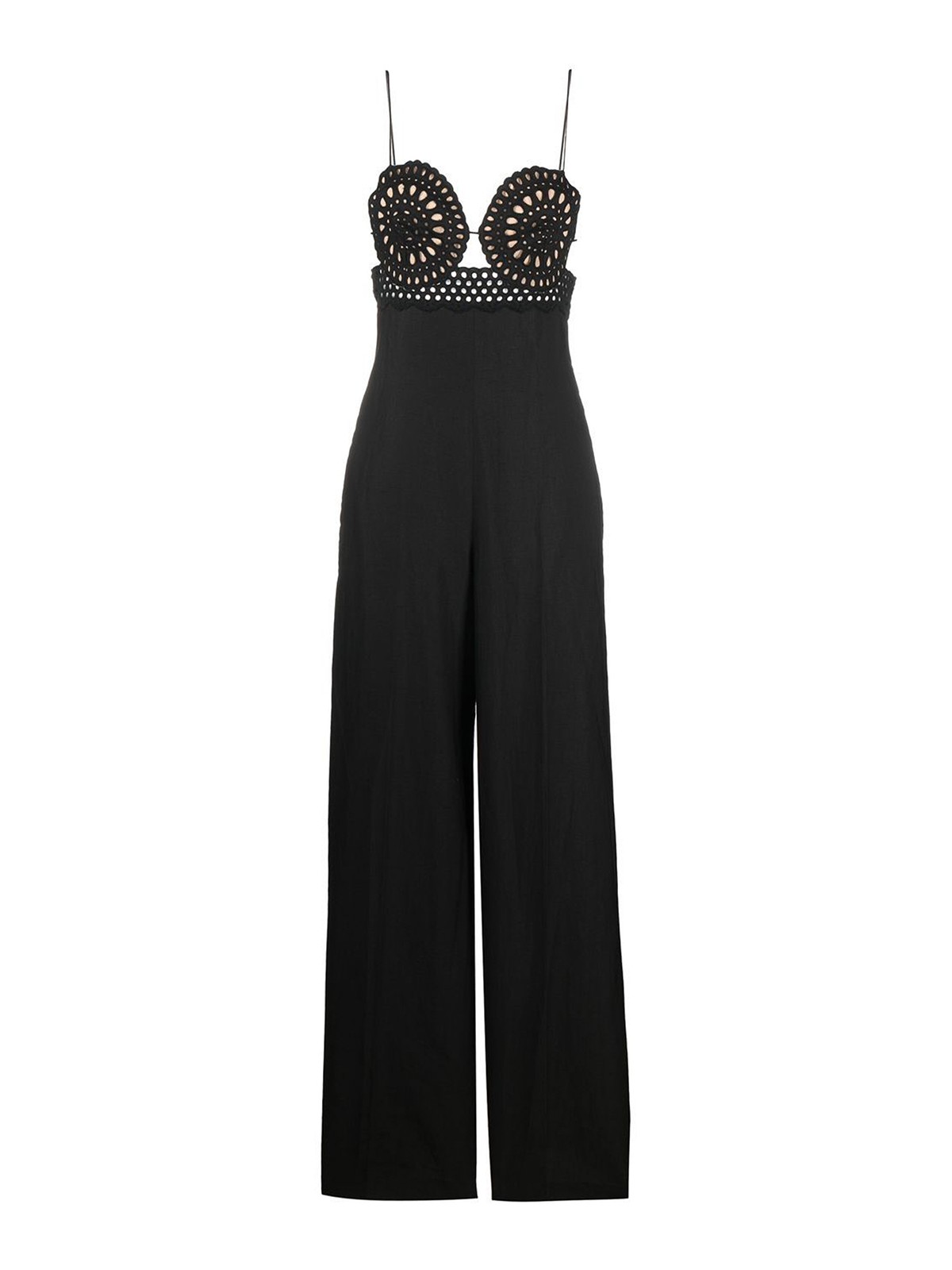 Broderie anglaise crochet jumpsuit