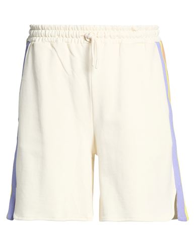 Man Shorts & Bermuda Shorts Ivory Size S Cotton