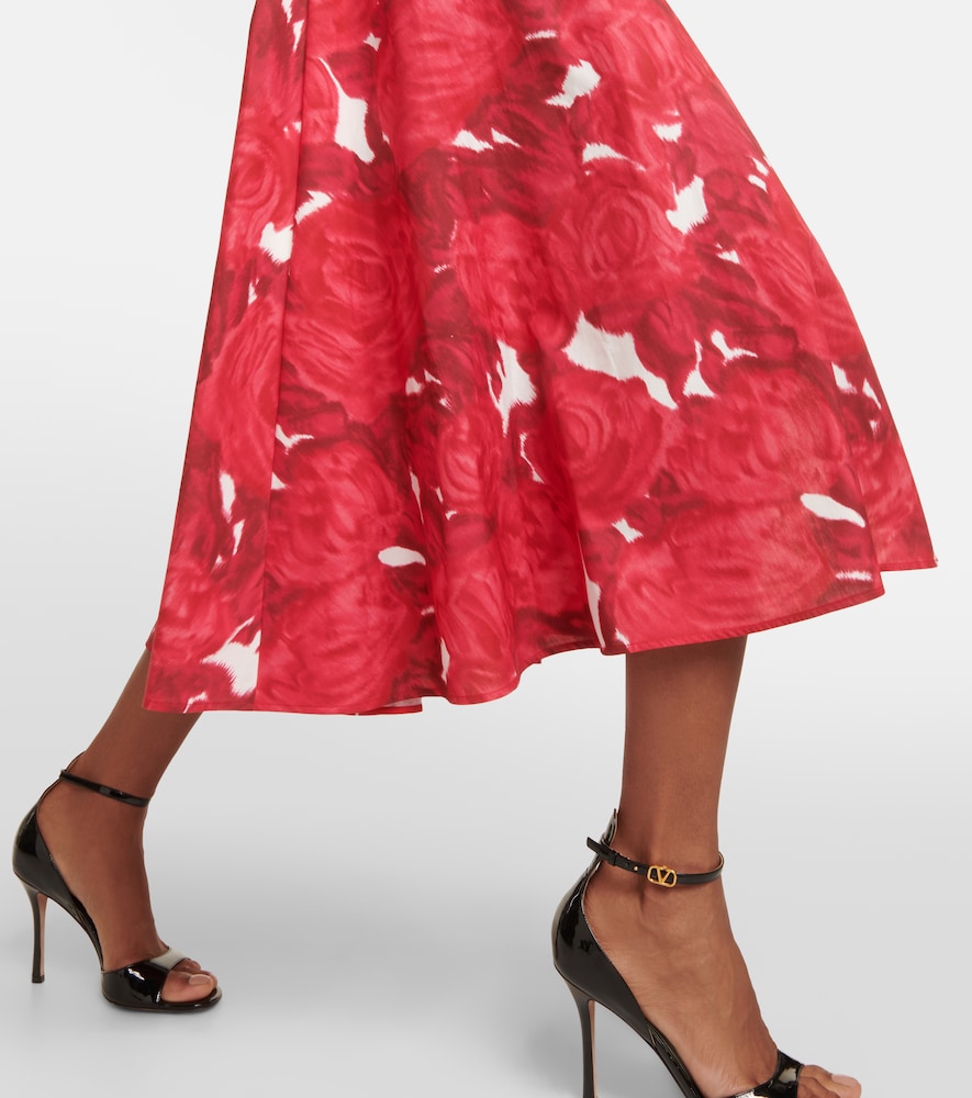 Floral cotton shirt dress
