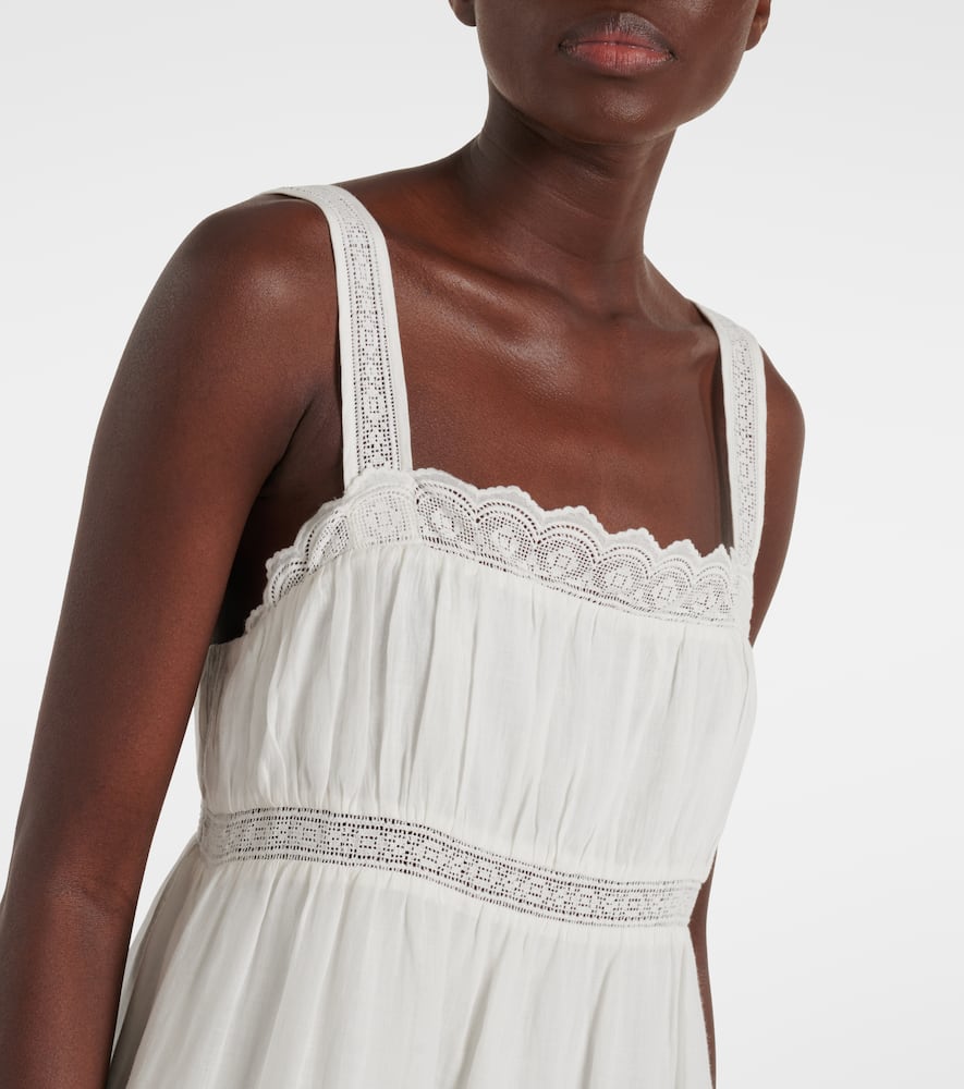 Grace lace-trimmed maxi dress