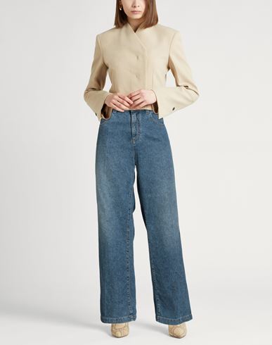Woman Jeans Blue Size 31 Cotton, Lyocell, Hemp