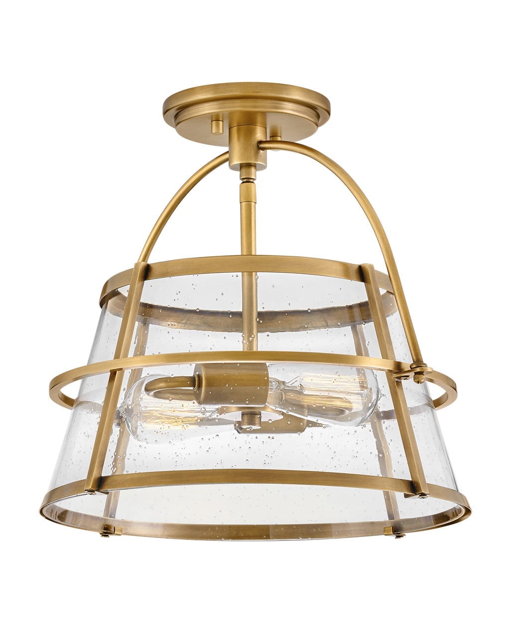 Heritage Brass LED Semi-Flush Mount from the Tournon Collection