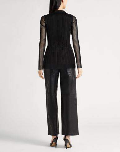 Woman Top Black Size M Polyamide, Polyester