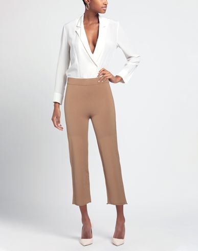 Archivio B Woman Pants Camel Size L Viscose, Polyester