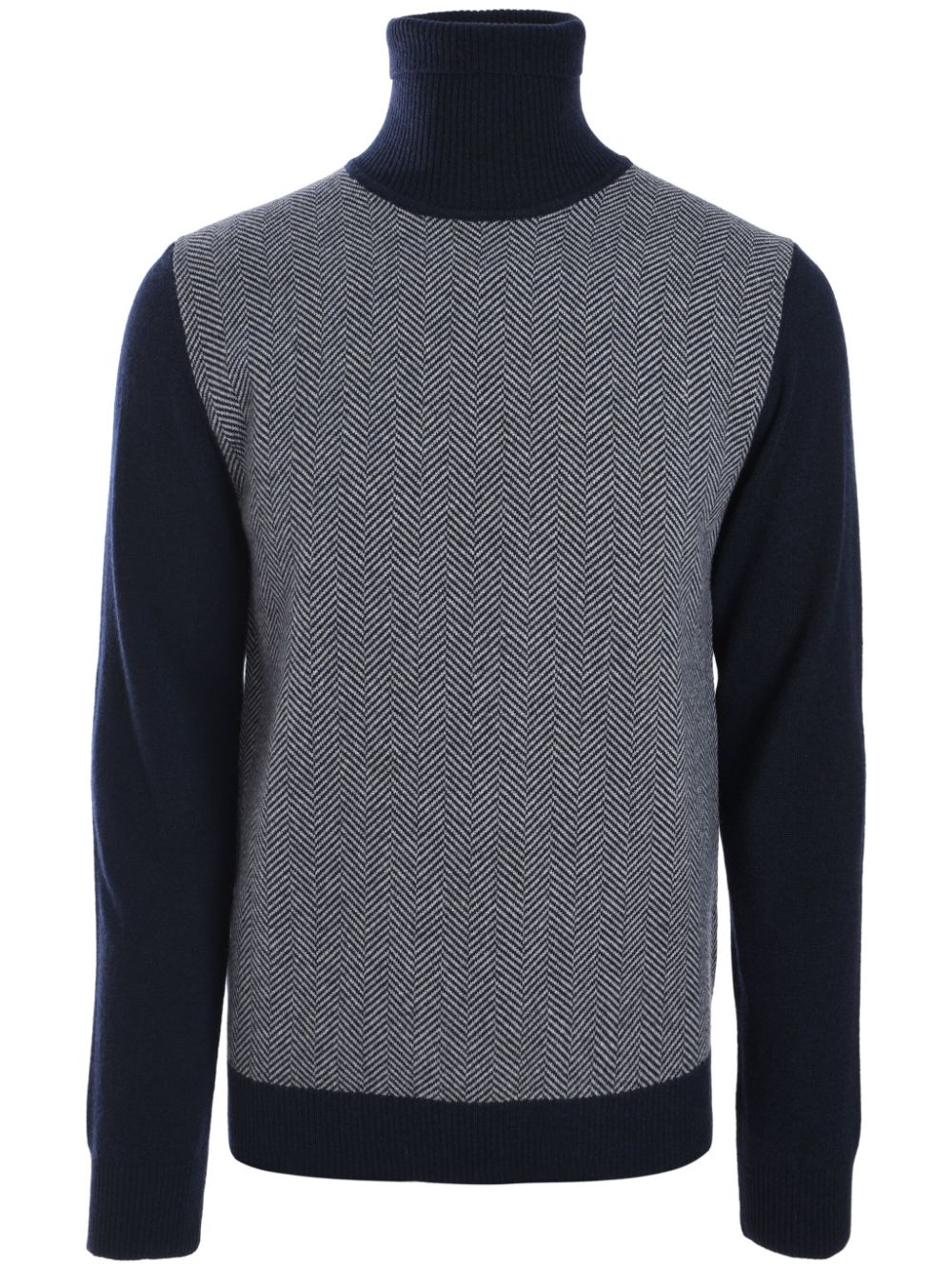 Roll-neck jumper - Blue