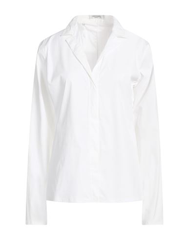 Woman Shirt White Size 16 Cotton, Polyamide, Elastane