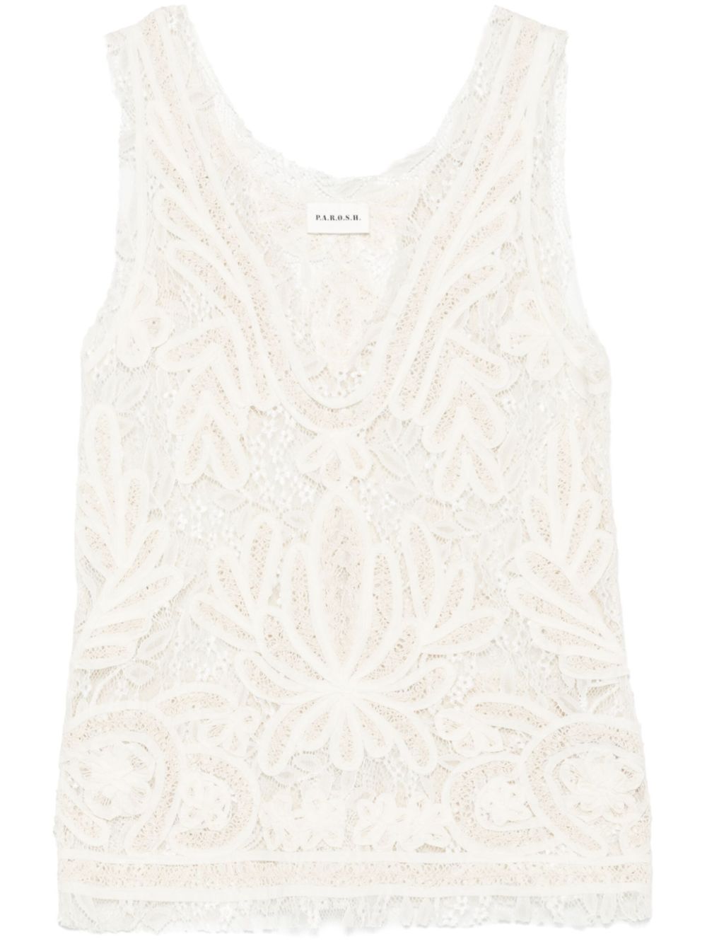 Lace tank top - Neutrals