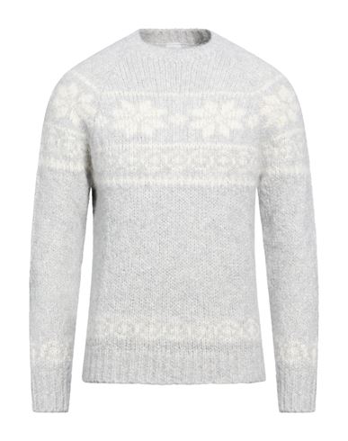 Platinum Man Turtleneck Light grey Size L Cashmere, Alpaca wool, Silk