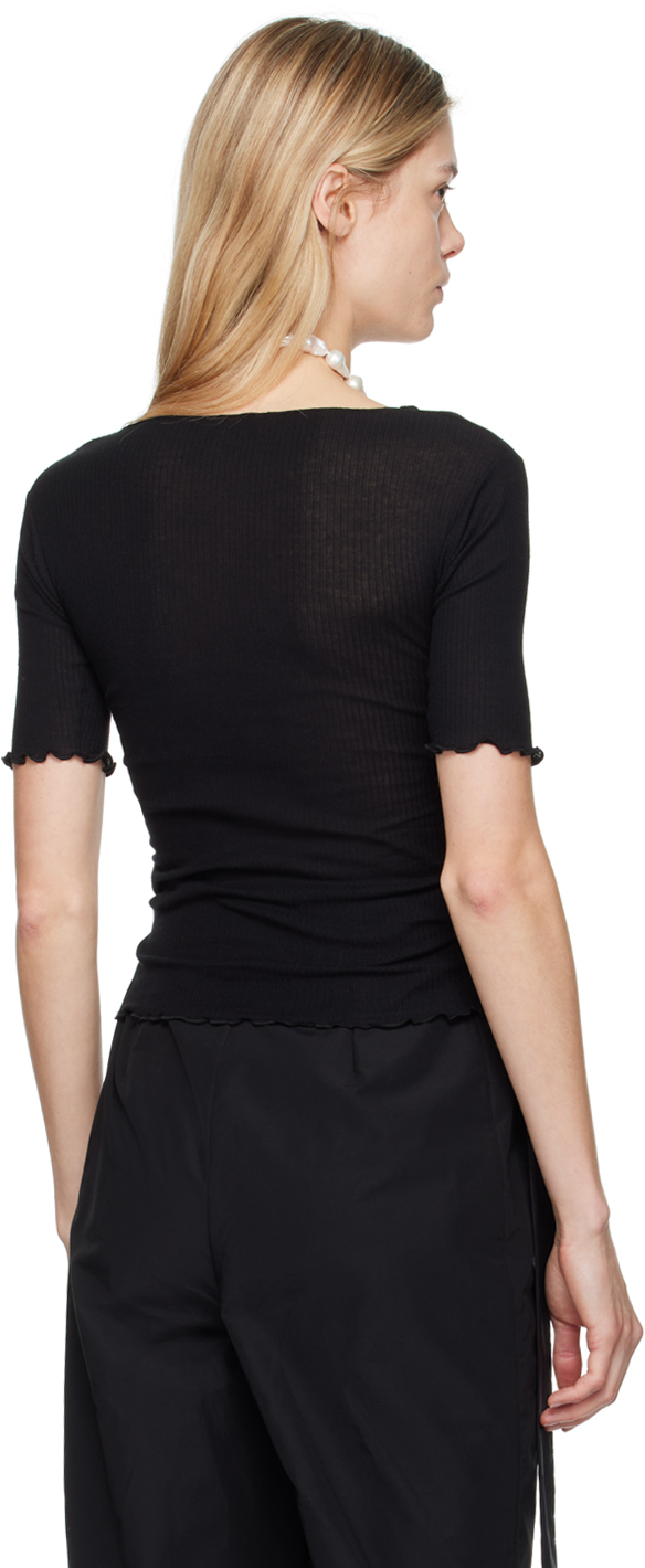 Baserange Black Pama 3/4 Long Sleeve T-Shirt