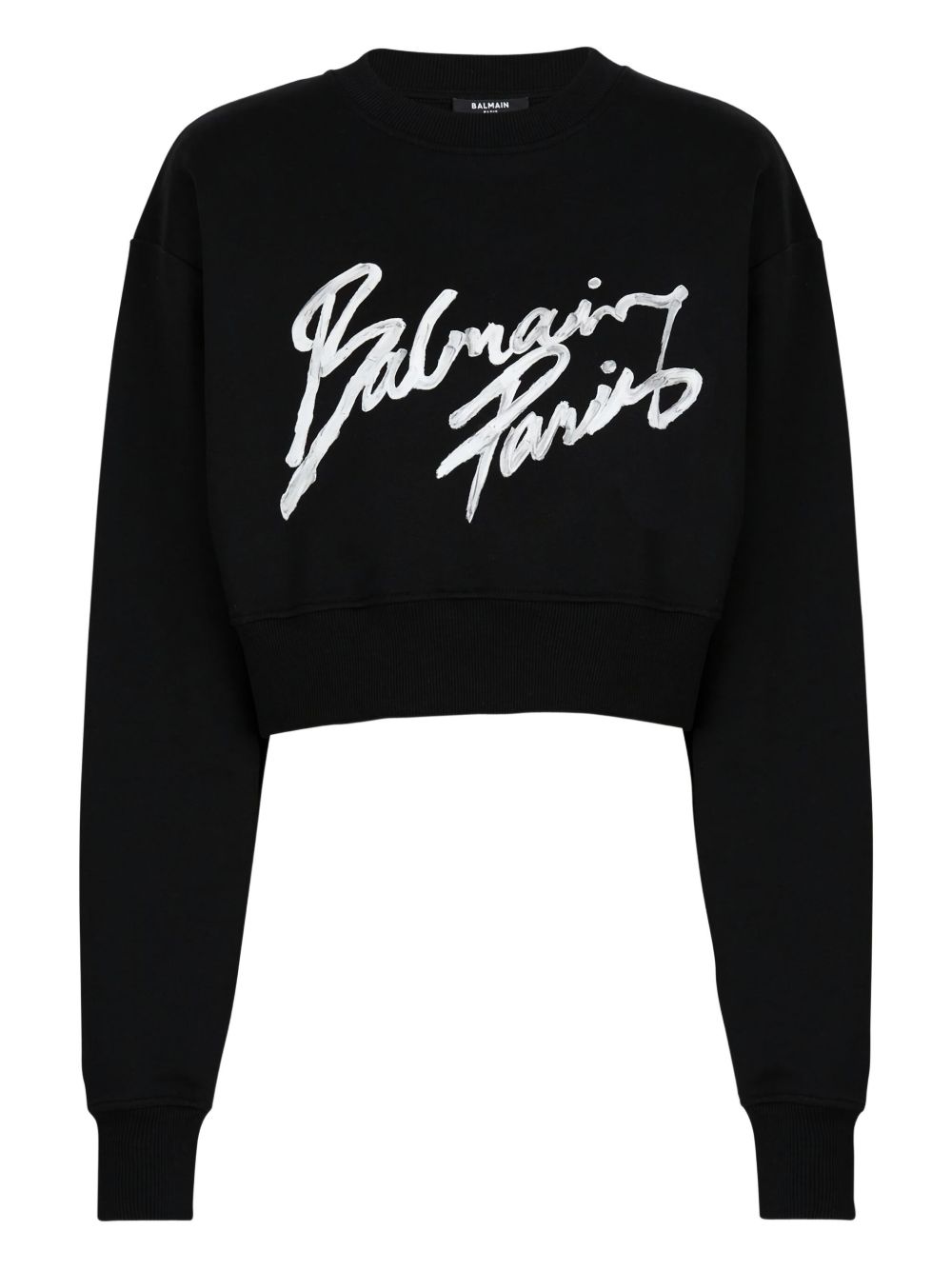 Logo cropped sweatshirt